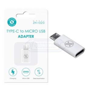 ADAPTADOR USB-C - MICRO USB DATOS/CARGA BLANCO