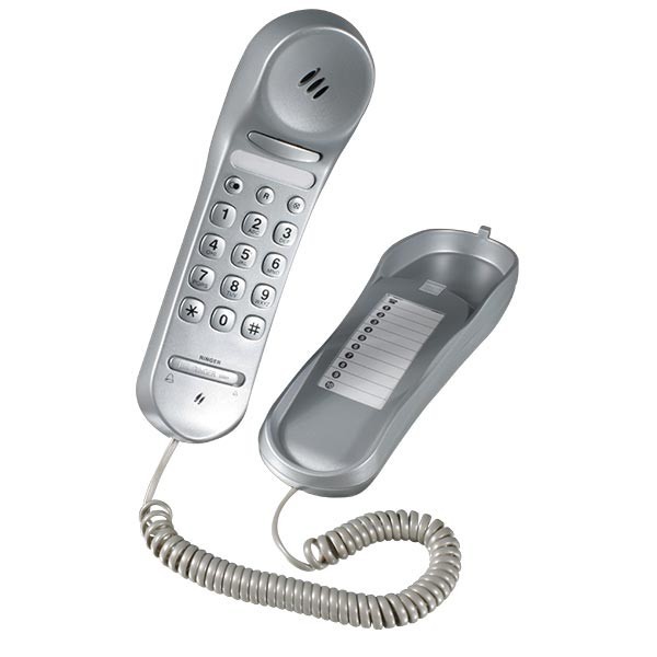 TELÉFONO FIJO ULTRA-COMPACTO PROFOON TX-105S GRIS - Imagen 3