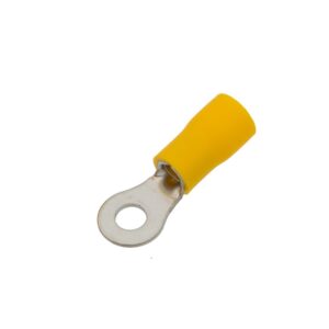 TERMINAL REDONDO Ø4.3mm PREAISLADO AMARILLO CABLE 4-6mm