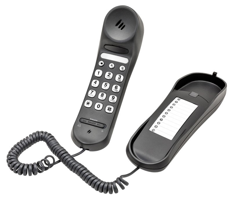 TELÉFONO FIJO ULTRA-COMPACTO PROFOON TX-105 NEGRO - Imagen 3