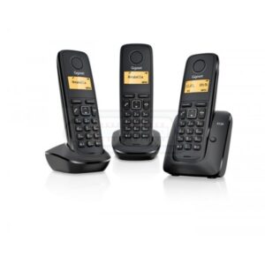 TELÉFONO INALÁMBRICO GIGASET A120 DECT TRIO NEGRO