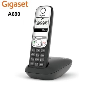 TELÉFONO INALÁMBRICO GIGASET A690 ECO DECT NEGRO/GRIS