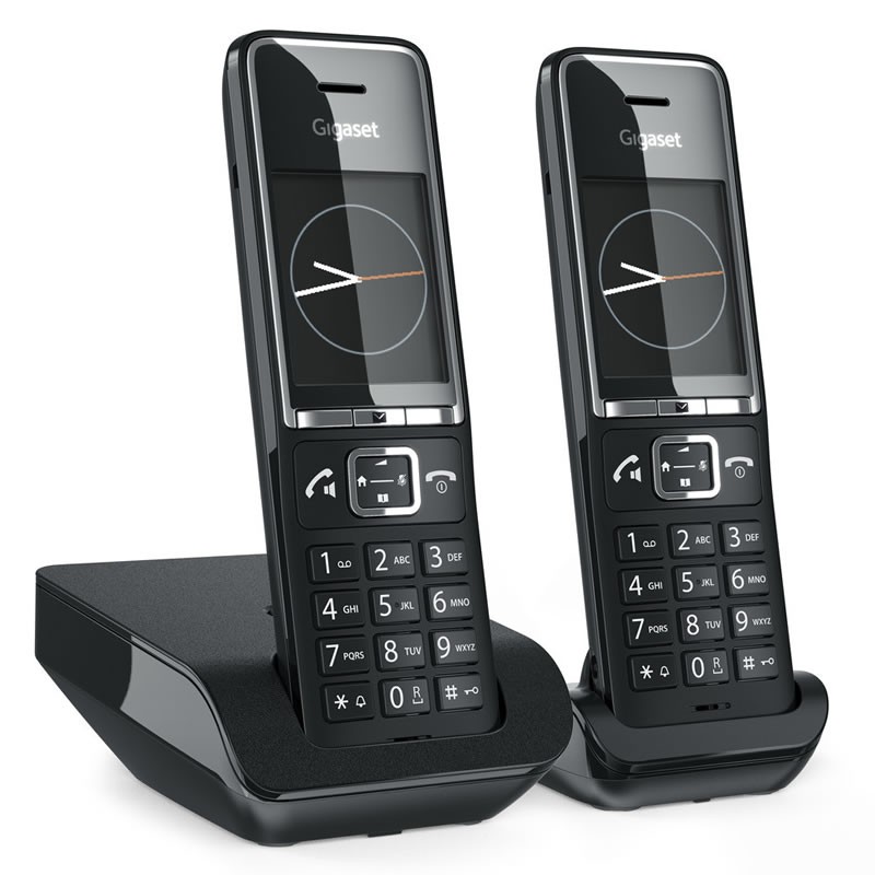 TELÉFONO INALÁMBRICO GIGASET COMFORT 550 DUO NEGRO