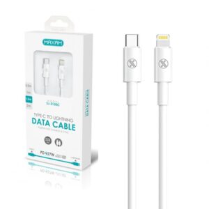 CABLE USB-C a LIGHTNING 3A PD 27W BLANCO 1.5m