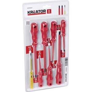 KIT DESTORNILLADORES 8P AISLADOS MANGO ERGONÓMICO