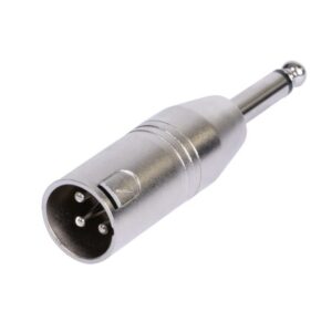 ADAPTADOR JACK 6.3mm MACHO MONO - XLR 3P MACHO