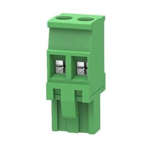 CLEMA HEMBRA RECTA 2 VIAS PASO 5.08mm. MVSTBR2