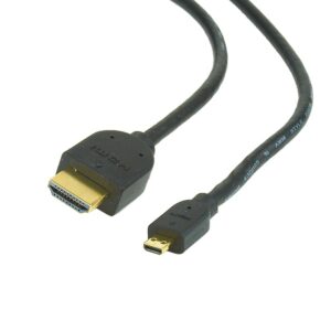 CABLE HDMI V1.4 MACHO - MICRO HDMI MACHO NEGRO 1.8m