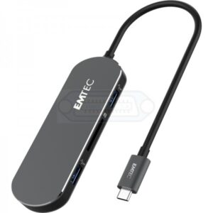 HUB USB-C DOCK MULTIPUERTO 6EN1 EMTEC T650C