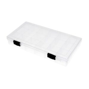 CAJA PORTACOMPONENTES 18 DEPARTAMENTOS FIJOS (208x110x30mm)