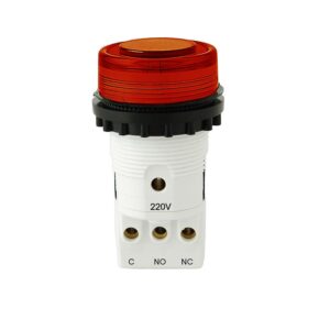 PULSADOR REDONDO Ø22mm 220V D4714 C-NO-NC ROJO