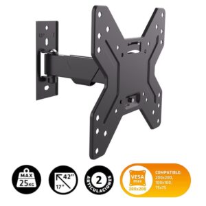 SOPORTE DE TV 17"/43" LUNIX 2 ARTICULABLE PARED 25Kg