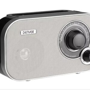 RADIO ANALÓGICA PORTÁTIL FM DENVER TR-51 BLANCA