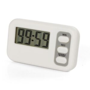 TEMPORIZADOR DIGITAL CUENTA ATRAS LCD 99 MIN. 59 SEC. BLANCO