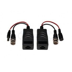 BALUN PASIVO TX/RX COAXIAL - PAR TRENZADO HD 4K C/ ALIMENTACIÓN