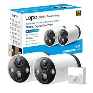 SISTEMA DE CÁMARAS IP WIFI 2K QHD TP-LINK TAPO C420S2 CON BATERÍA