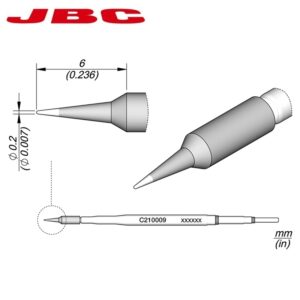 CARTUCHO JBC C210-009 CÓNICO Ø0.2mm