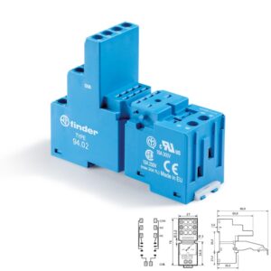 PEANA RELÉ 55.32 (2Co) FINDER 94.02 CARRIL DIN