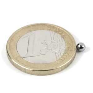 IMÁN DE NEODIMIO ESFERA CROMADO Ø3mm 130g N42