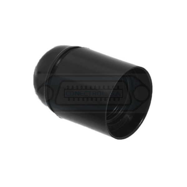 PORTALÁMPARAS BOMBILLAS ROSCA E27 AÉREO NEGRO