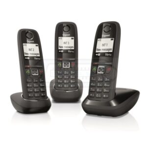 TELÉFONO INALÁMBRICO GIGASET AS405 DECT TRIO NEGRO