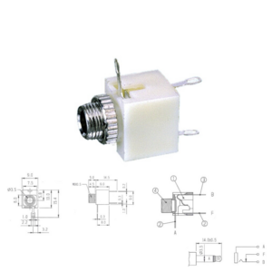 CONECTOR JACK 3.5mm HEMBRA MONO CHASIS CON DESCONEXIÓN