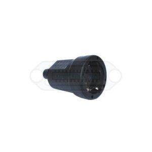 CONECTOR SCHUKO HEMBRA Ø4'8MM 16A NEGRO