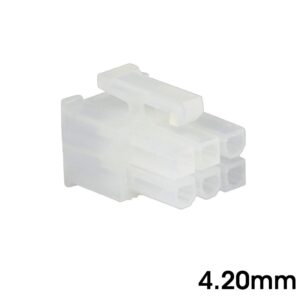 CONECTOR MINI POWER 6C HEMBRA AÉREO 4.20mm NATURAL