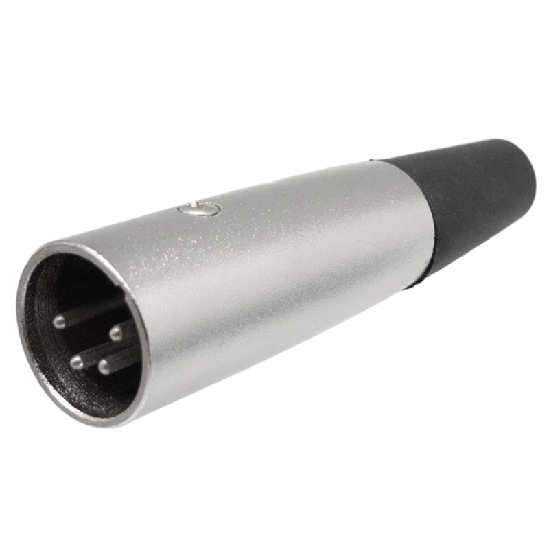 CONECTOR XLR 4P MACHO AÉREO RECTO