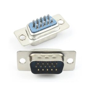 CONECTOR D-SUB 15P HD MACHO AÉREO RECTO SOLDAR