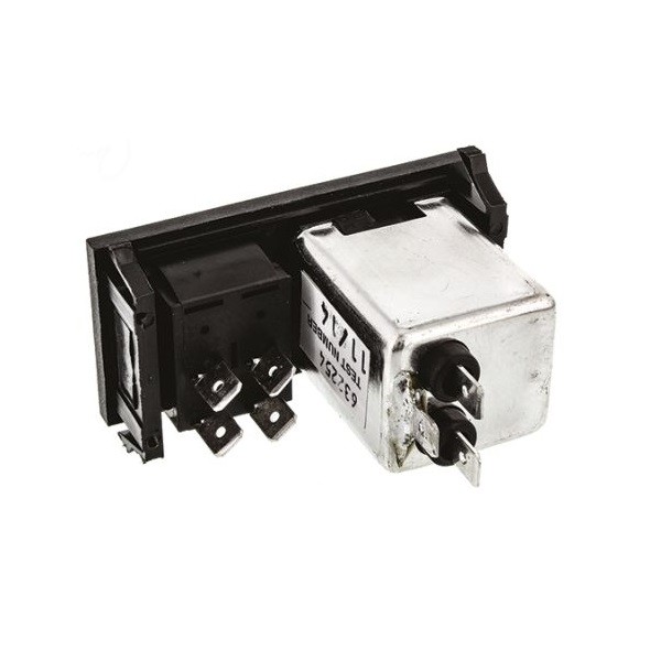 FILTRO IEC C14 MACHO BULGIN 6A 250VAC PRESIÓN - Imagen 3