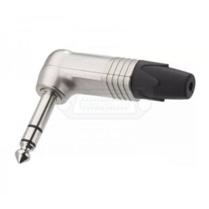 CONECTOR JACK 6.35mm MACHO ESTÉREO 90º AÉREO NEUTRIK NÍQUEL/NÍQUEL