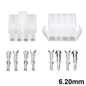 JUEGO CONECTORES POWER 6.20mm 4C (1 FILA) MULTIFUNCIÓN