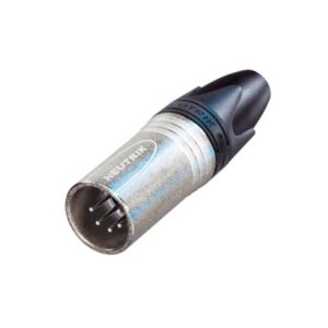 CONECTOR XLR 5P MACHO AÉREO NEUTRIK NÍQUEL/PLATA