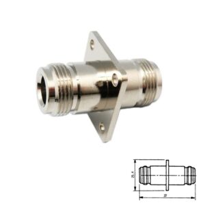 ADAPTADOR N HEMBRA - HEMBRA RECTO CHASIS TORNILLO