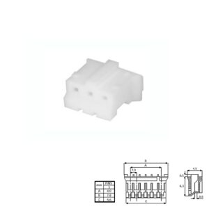 CONECTOR POSTE 2,00mm 3 PINES HEMBRA