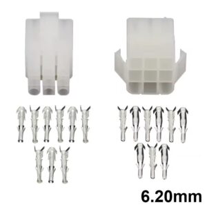 JUEGO CONECTORES POWER 6.2mm 9C (3 FILAS) MULTIFUNCION