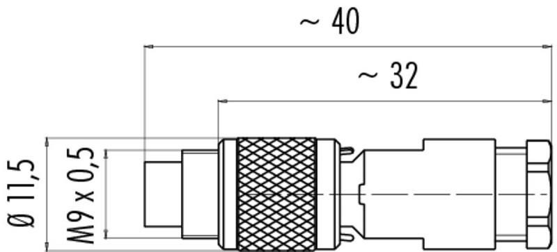 CONECTOR BINDER SERIE 712 AEREO 5P. MACHO IP67 - Imagen 3
