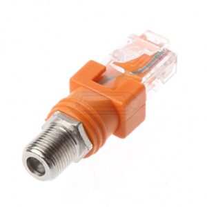 ADAPTADOR RJ45 A COAXIAL RF TIPO - F HEMBRA