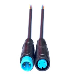 JUEGO CONECTORES M8 M-H AÉREO 4 PINES IP65