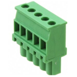 CLEMA HEMBRA RECTA 5 VIAS PASO 5.08mm. MVSTBR5