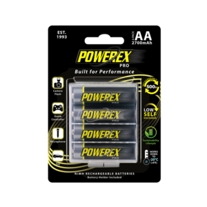 BATERÍAS POWEREX 1.2V AA 2700mAh PRO PACK 4U