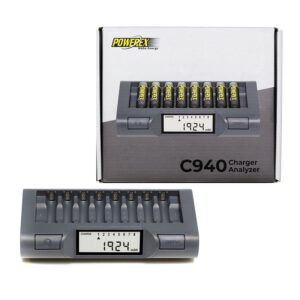 CARGADOR - ANALIZADOR POWEREX MH-C940 8 BATERÍAS AA/AAA NIMH