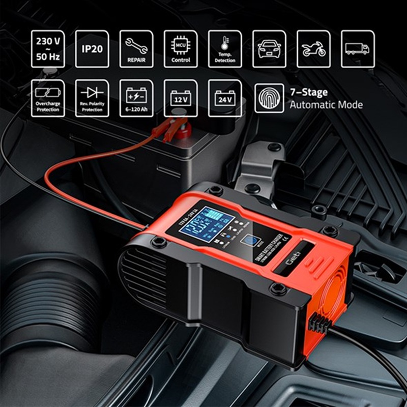 CARGADOR INTELIGENTE 12V/3A - 24V/6A BATERÍAS LITIO, PLOMO, LiFePO4 - Imagen 3