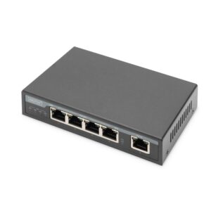 EXTENSOR 4PPoE GIGABIT 57VDC 90W 4 PUERTOS DIGITUS 100m