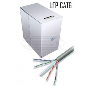 BOBINA CABLE U/UTP CAT6 RÍGIDO GRIS 305m