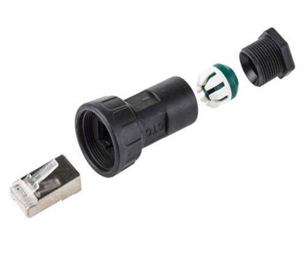 CONECTOR RJ45 CAT6 INDUSTRIAL METÁLICO IP67 - Imagen 3