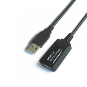 CABLE USB-A 2.0 ALARGADOR M-H AMPLIFICADO AISENS NEGRO 5m