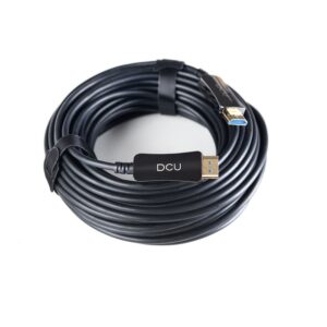 CABLE HDMI 2.0 ÓPTICO - HÍBRIDO M-M 4K@60Hz DCU NEGRO 15m