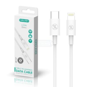 CABLE USB-C a LIGHTNING 2A PD 18W BLANCO 1m